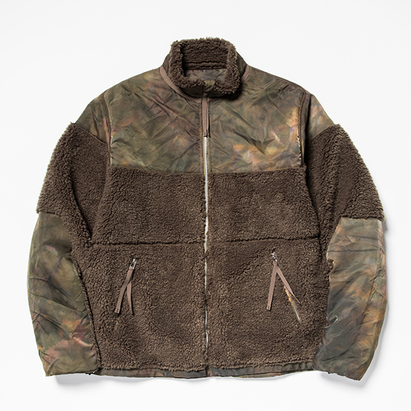 Dyed Camo Reversible Fleece/L3 Forest