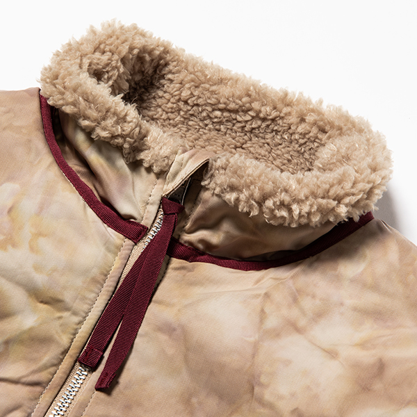 Dyed Camo Reversible Fleece/L3 / Sand