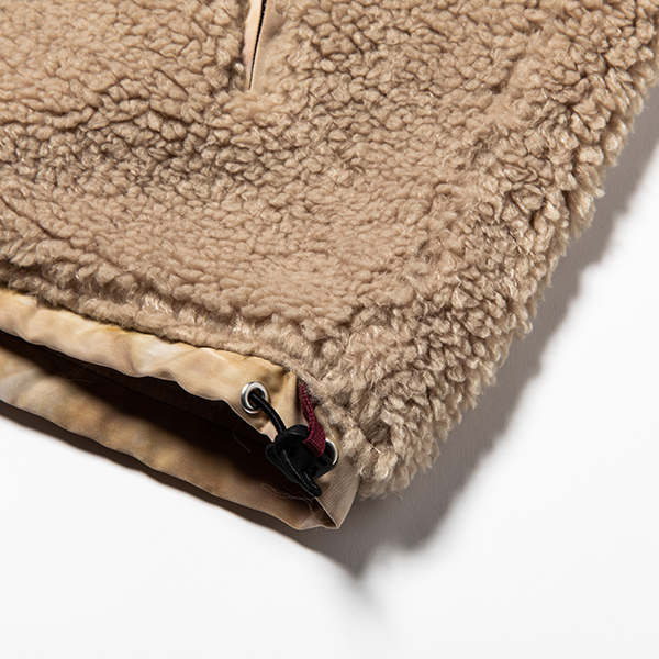 Dyed Camo Reversible Fleece/L3 / Sand