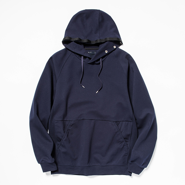 Water-Repellent Breathe Cloth Hoodie Navy