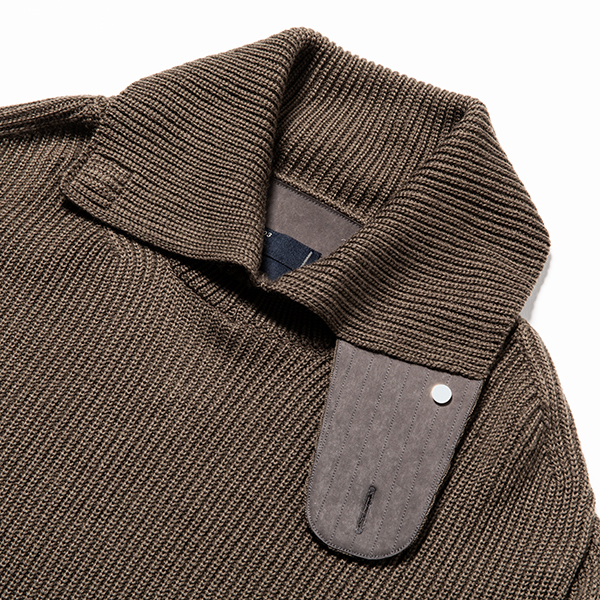 Open Collar Turtleneck Olive