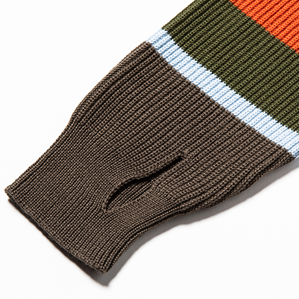 Open Collar Turtleneck Olive