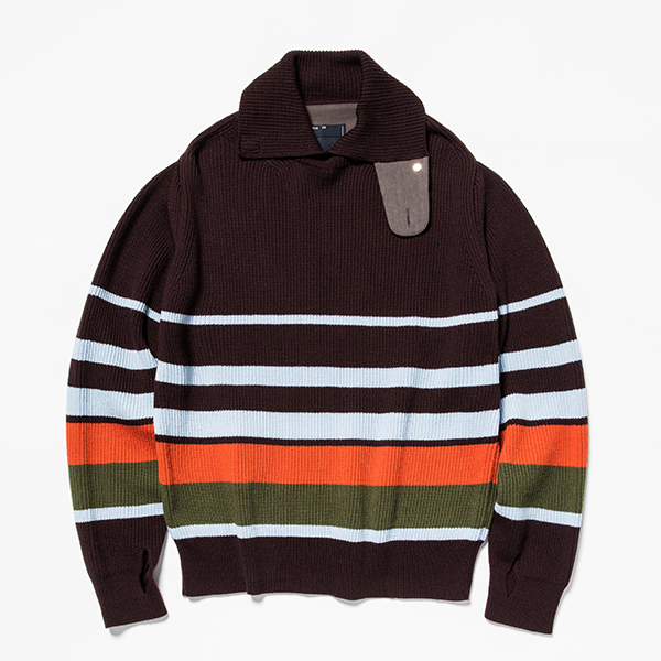 Open Collar Turtleneck Wine
