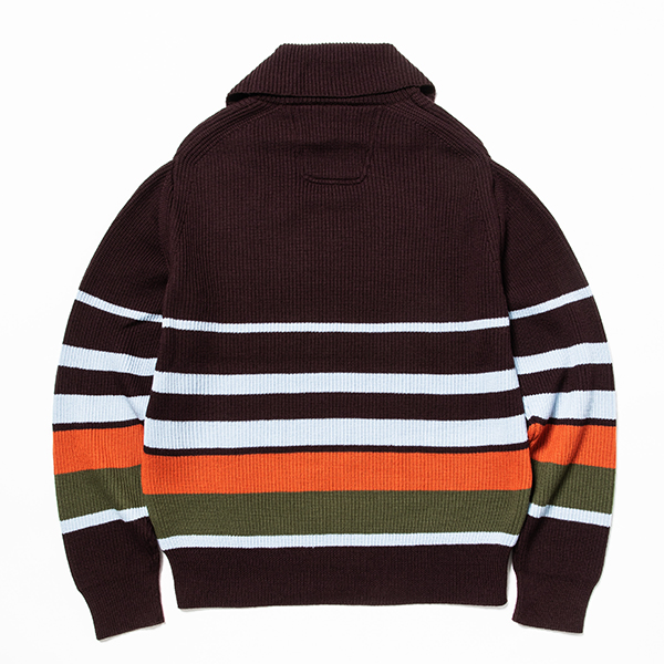 Open Collar Turtleneck Wine