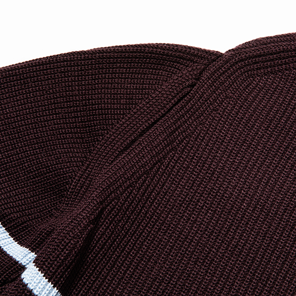 Open Collar Turtleneck Wine