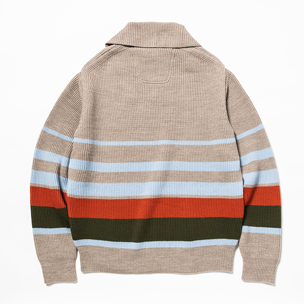 Open Collar Turtleneck Sand