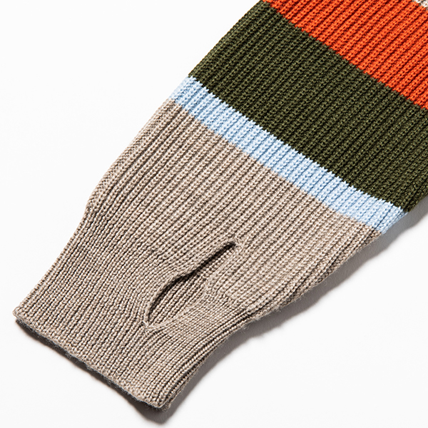 Open Collar Turtleneck Sand