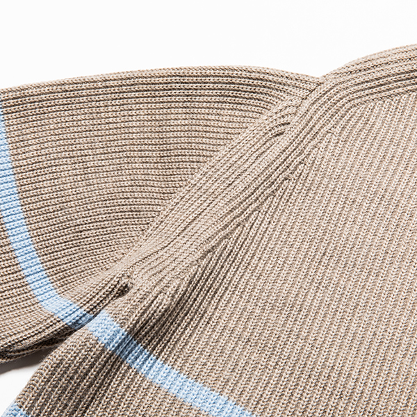 Open Collar Turtleneck Sand