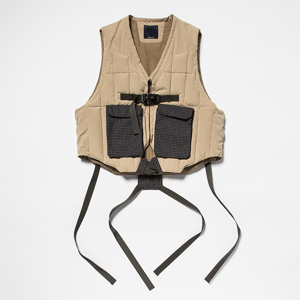Peach Cloth Down Vest/L6