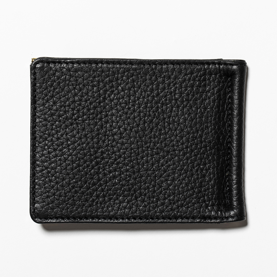 Leather Money Clip Off Black