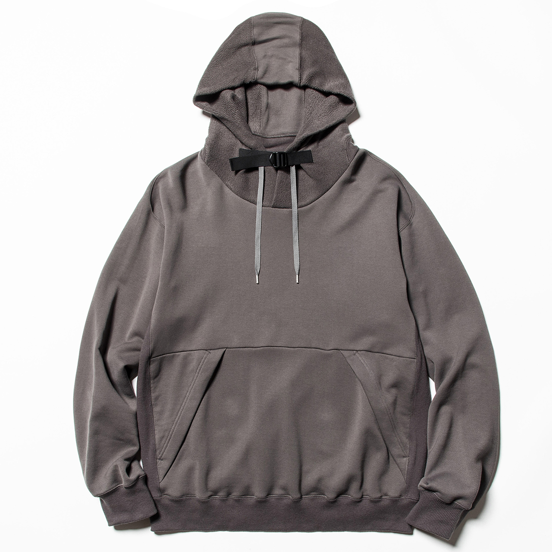 Heavy Pile Function Hoodie Charcoal