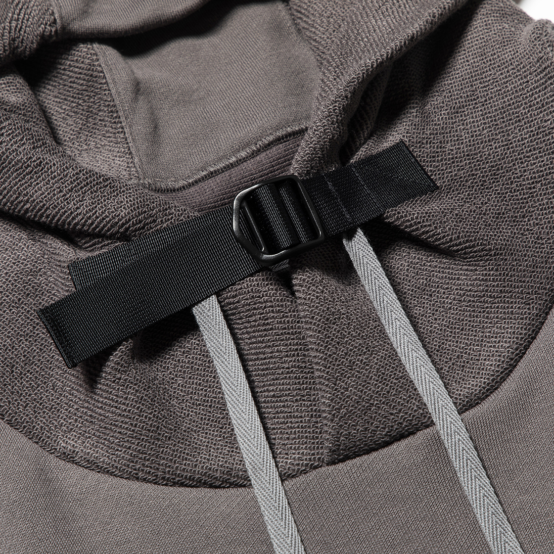 Heavy Pile Function Hoodie Charcoal