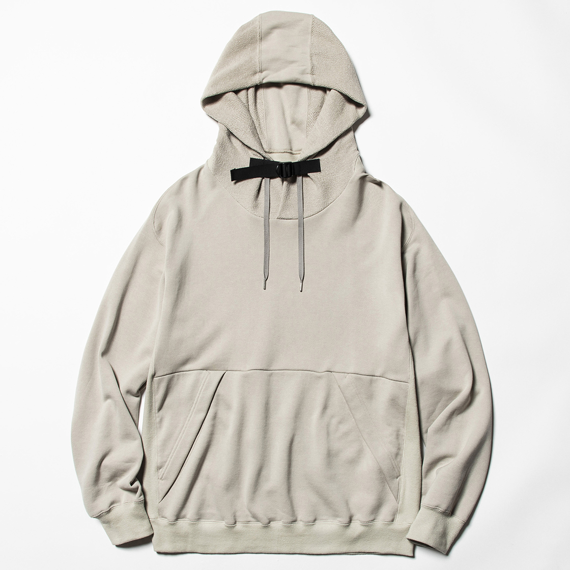 Heavy Pile Function Hoodie Grey