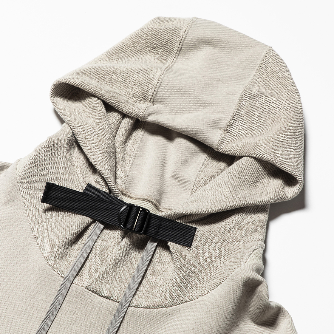 Heavy Pile Function Hoodie Grey
