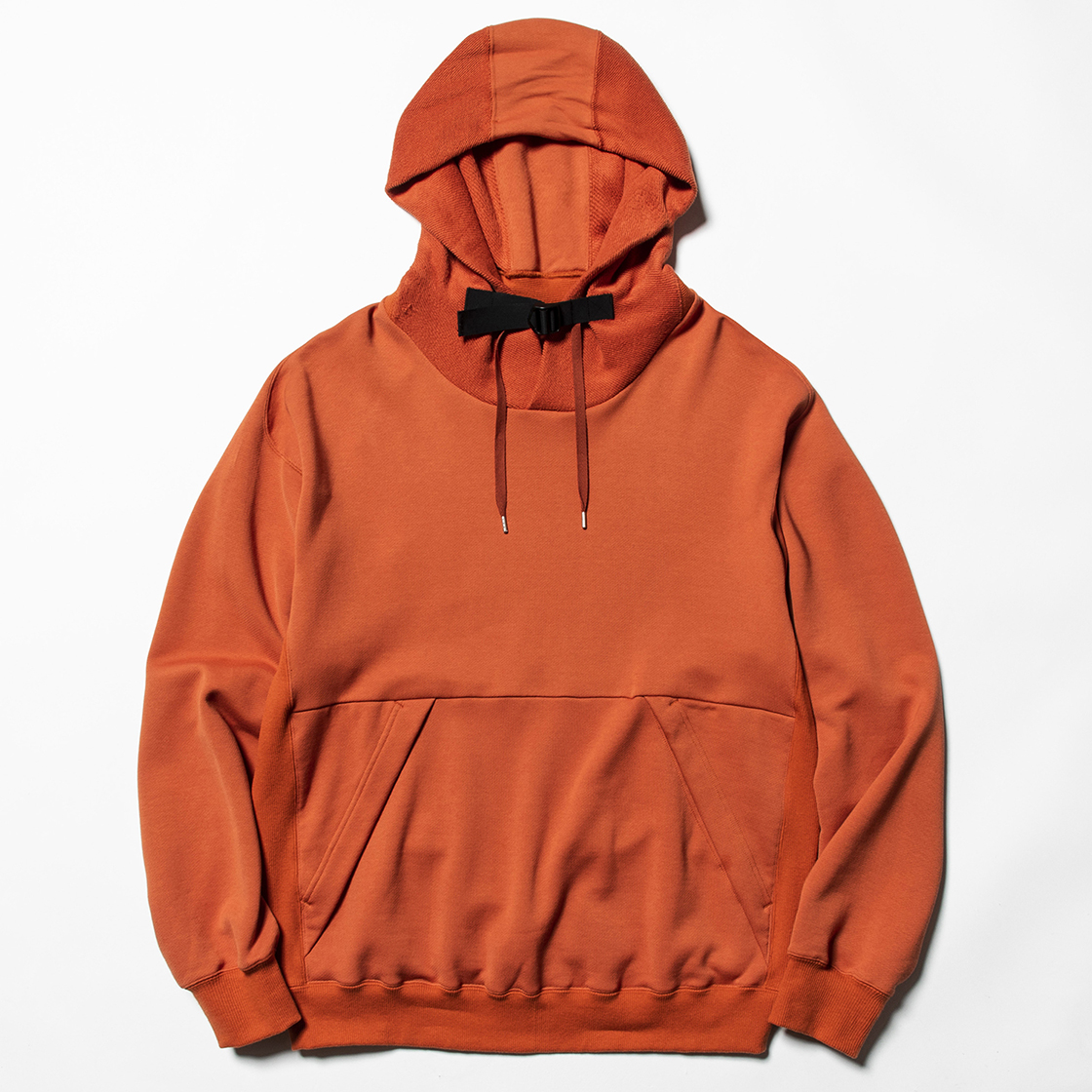 Heavy Pile Function Hoodie Orange