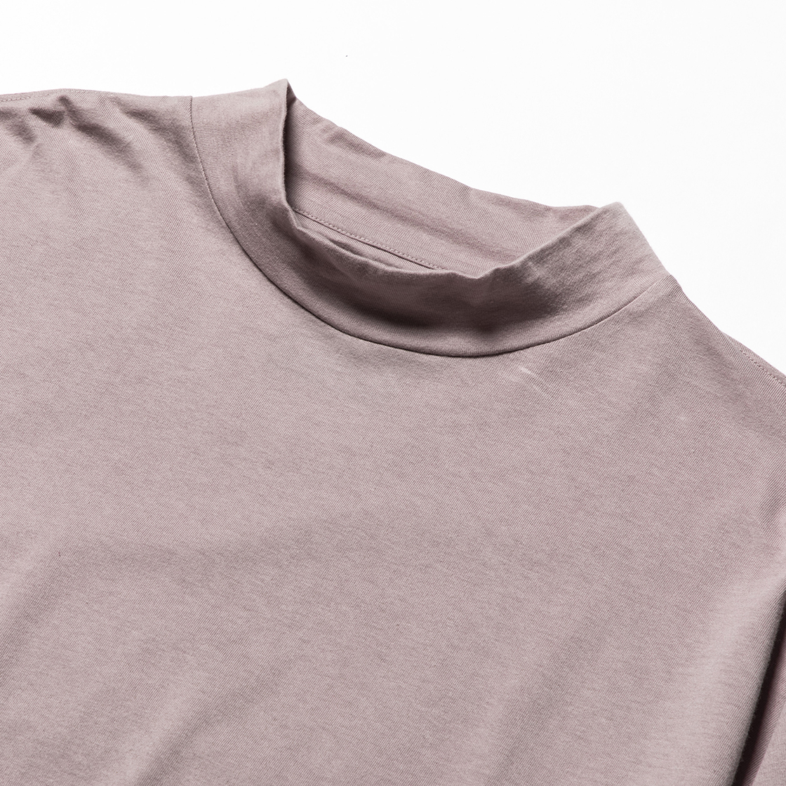 Split Sleeve L/S Tee Ash Pink