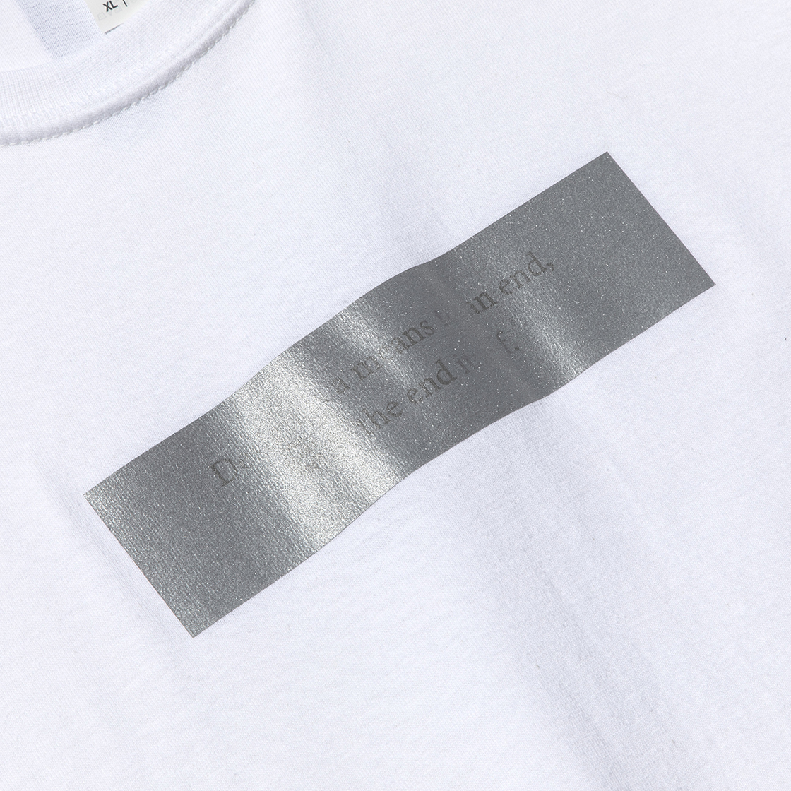 Lenticular Reflect Logo Tee White