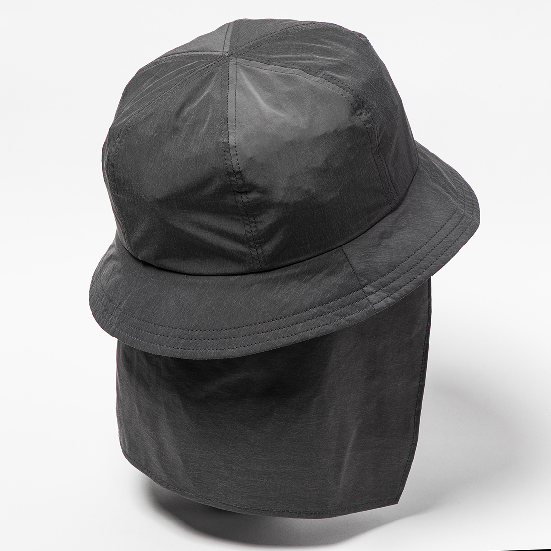 Nylon Shade Cover Hat Charcoal