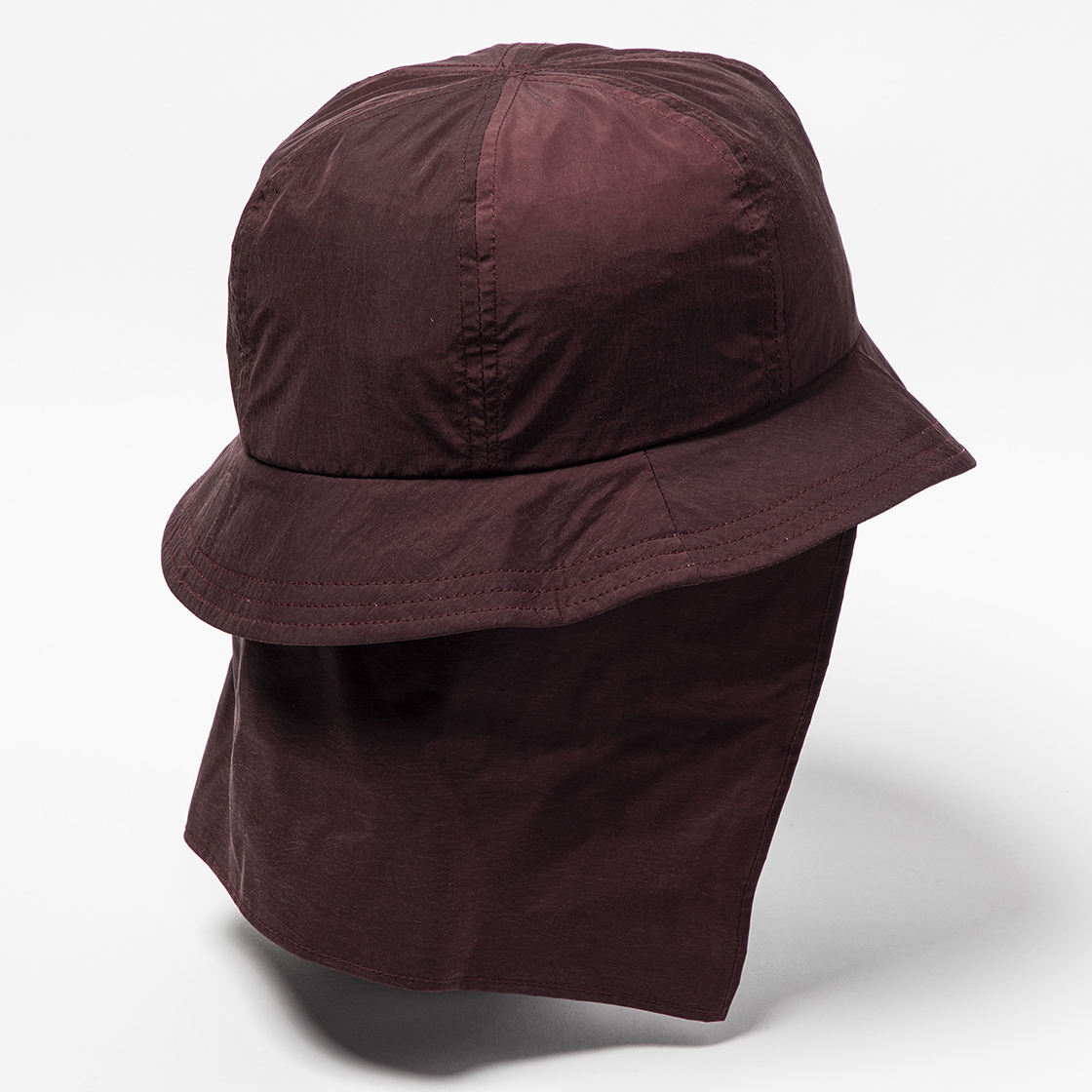 Nylon Shade Cover Hat Bordeaux