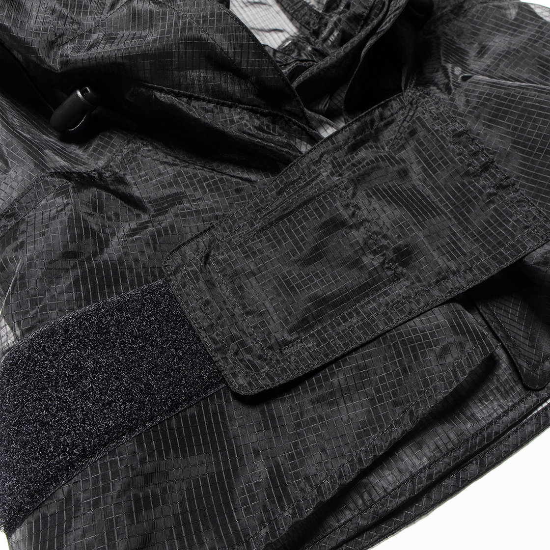 Rip Stop Mesh “Bugs Off” Hoodie Off Black