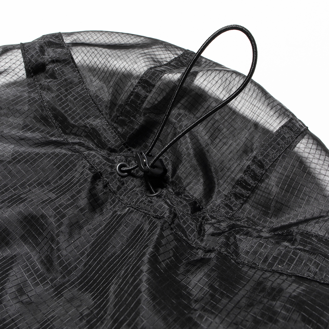 Rip Stop Mesh “Bugs Off” Hoodie Off Black