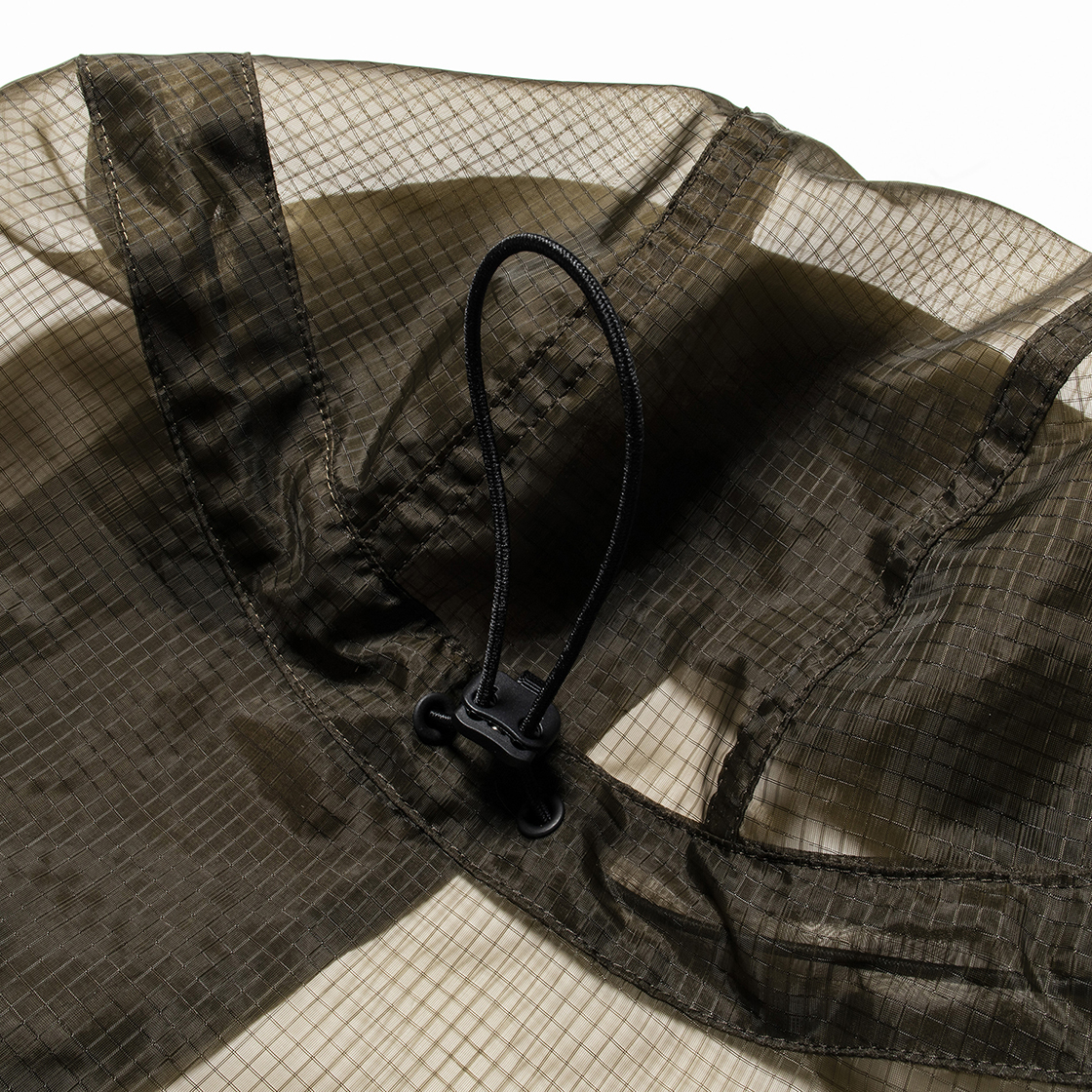 Rip Stop Mesh “Bugs Off” Hoodie Khaki