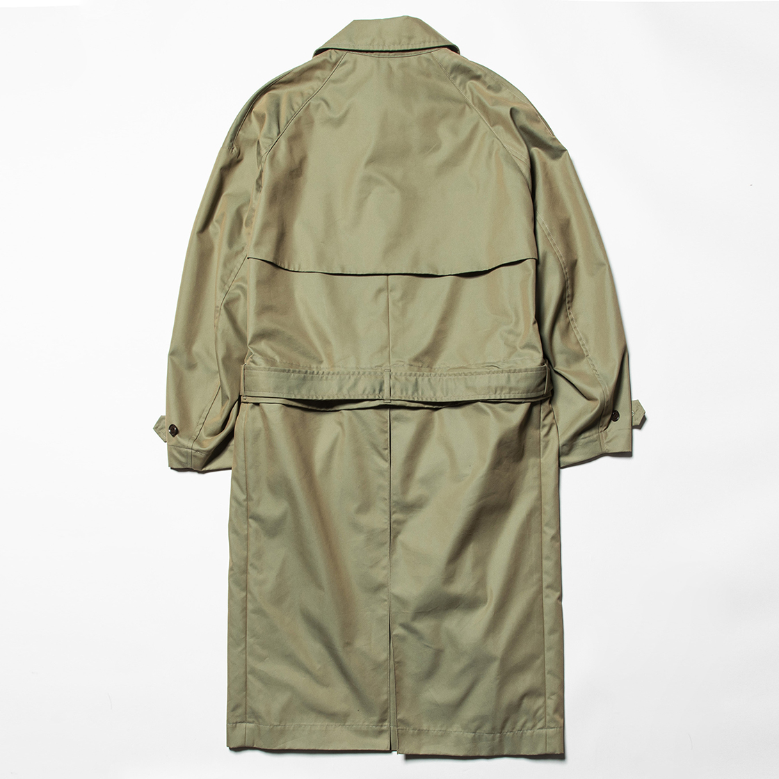 Iridescent Split Over Coat Khaki