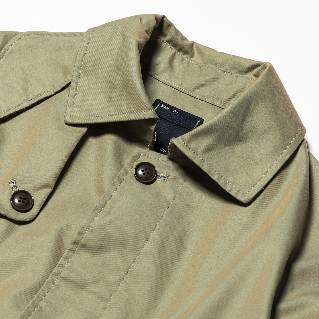 Iridescent Split Over Coat Khaki