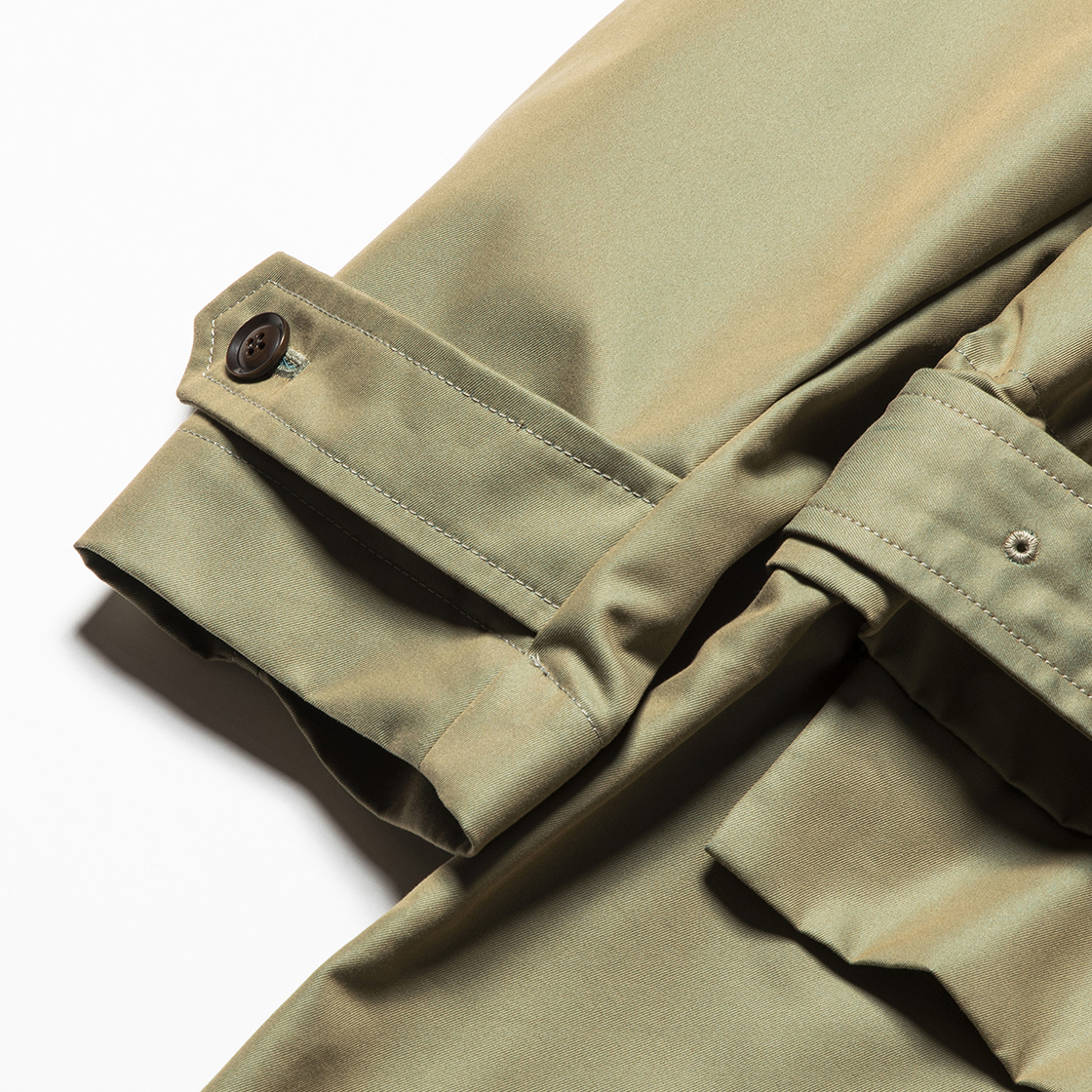 Iridescent Split Over Coat Khaki