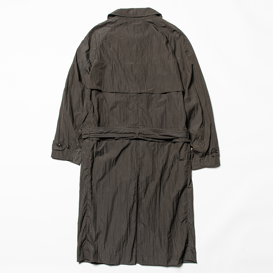 Nylon Split Over Coat Charcoal