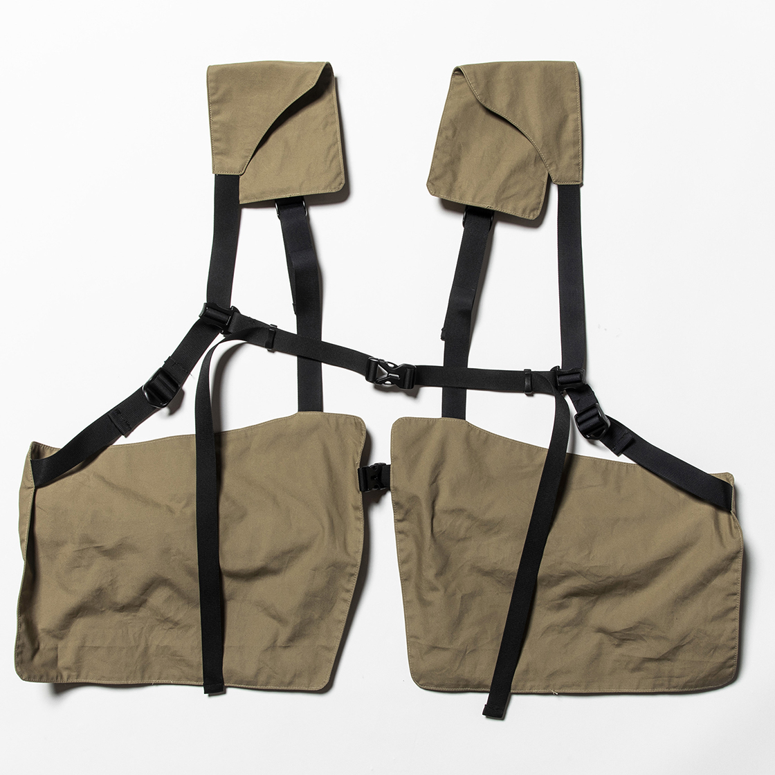 Split Luggage Vest Beige