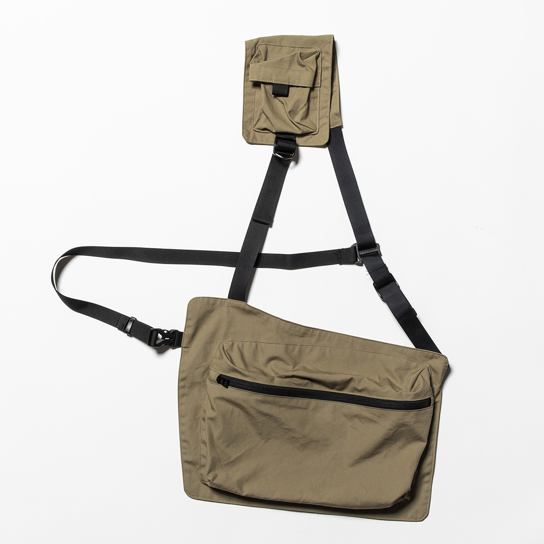 Split Luggage Vest Beige