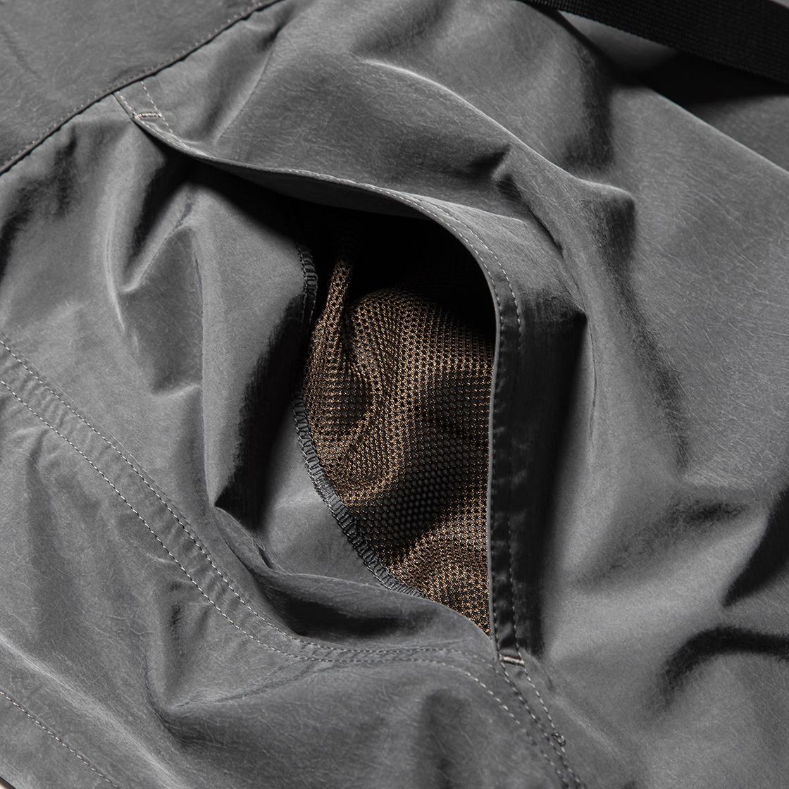 Nylon Wrap Board Shorts Charcoal
