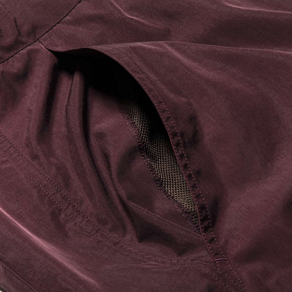 Nylon Wrap Board Shorts Bordeaux