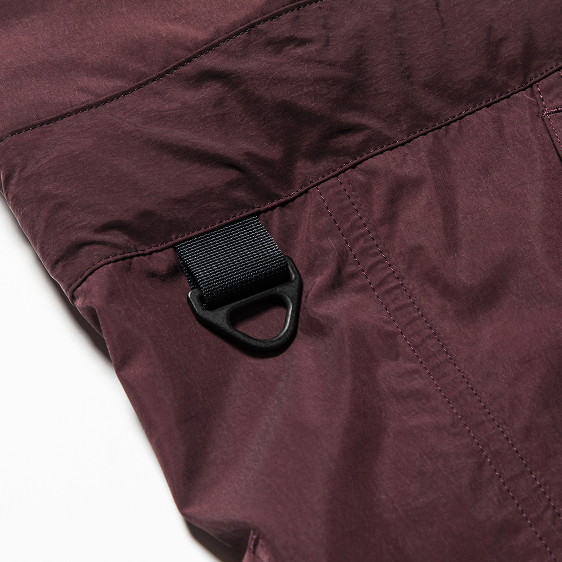 Nylon Wrap Board Shorts Bordeaux