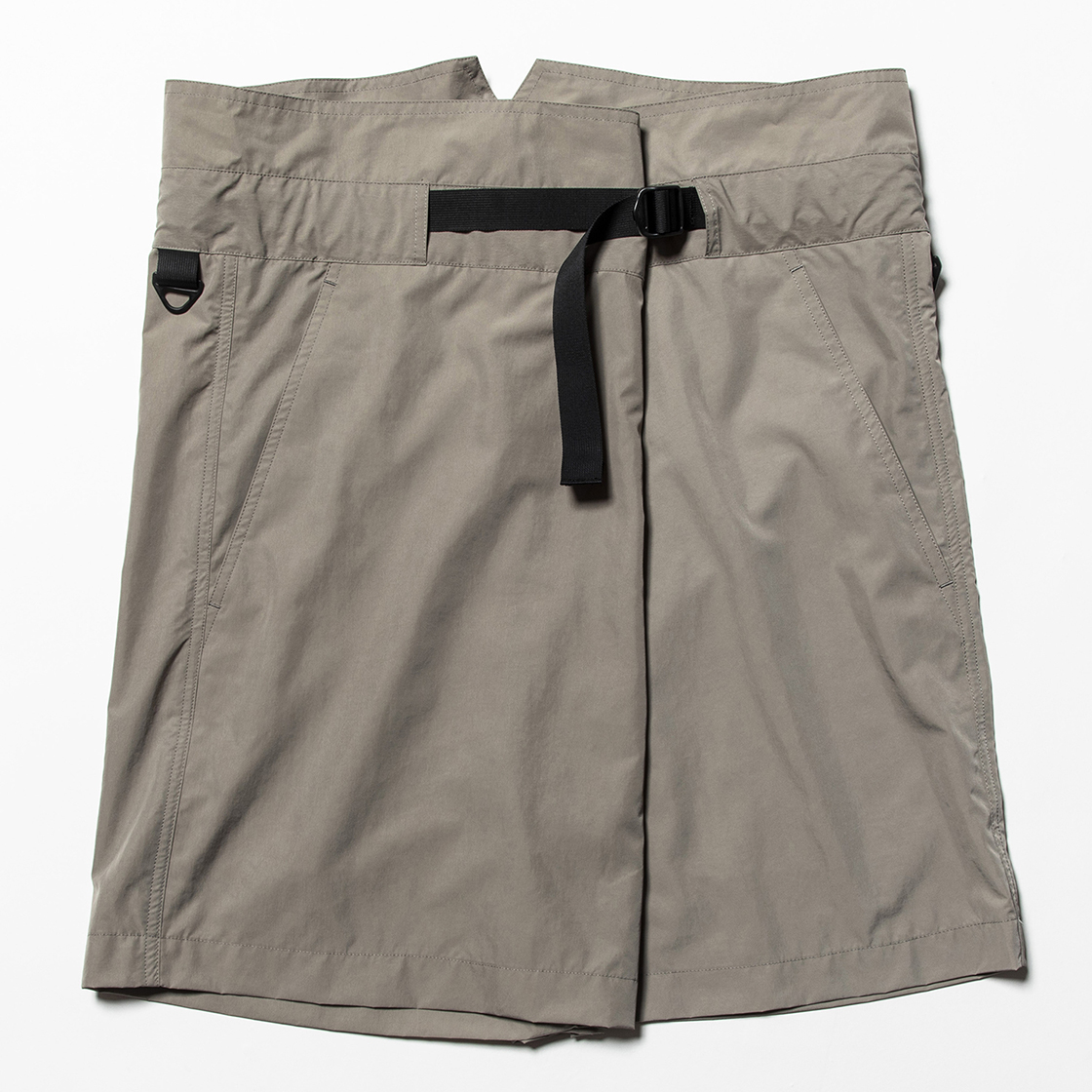 Nylon Wrap Board Shorts Grey