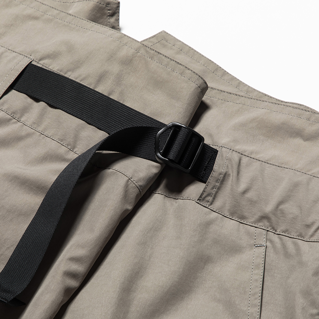 Nylon Wrap Board Shorts Grey
