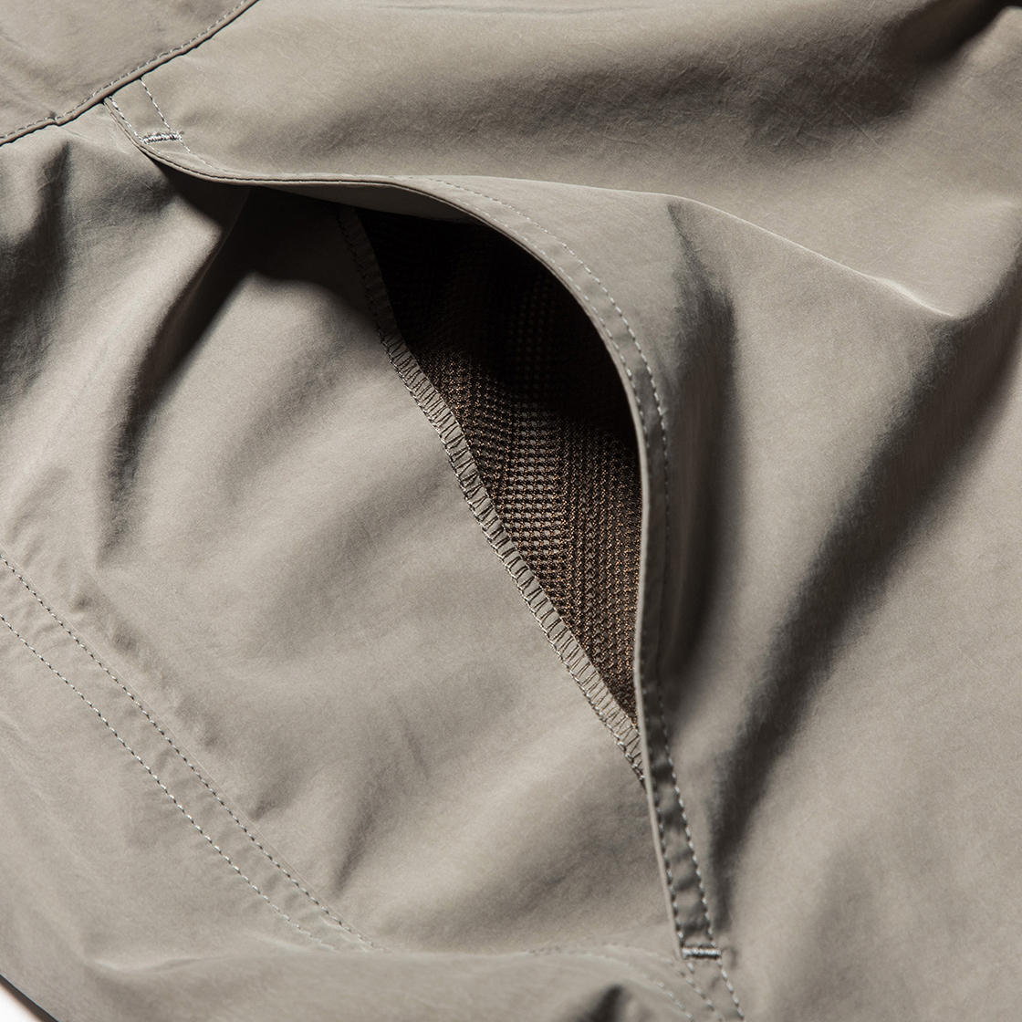 Nylon Wrap Board Shorts Grey