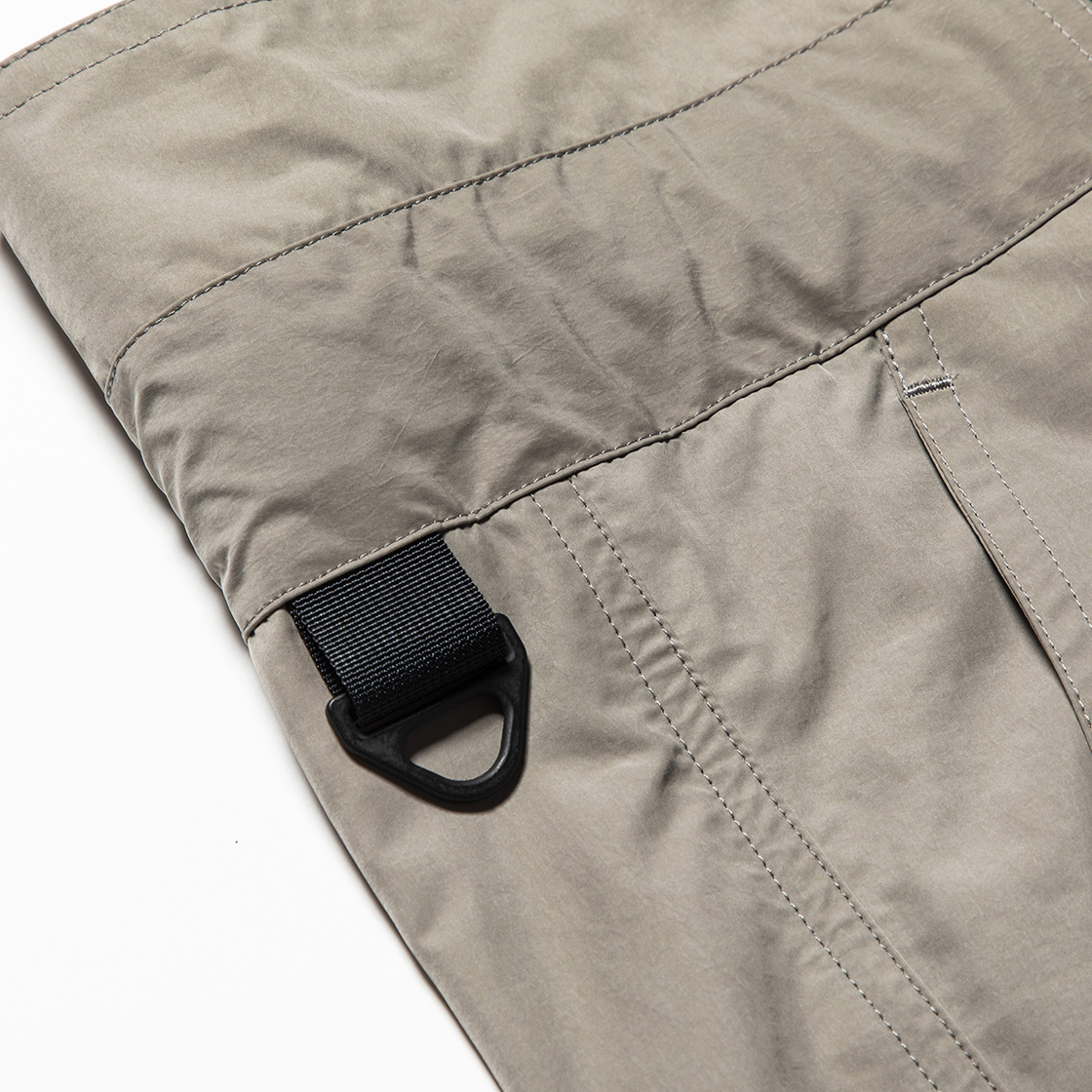 Nylon Wrap Board Shorts Grey