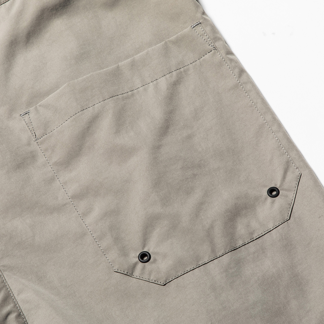 Nylon Wrap Board Shorts Grey