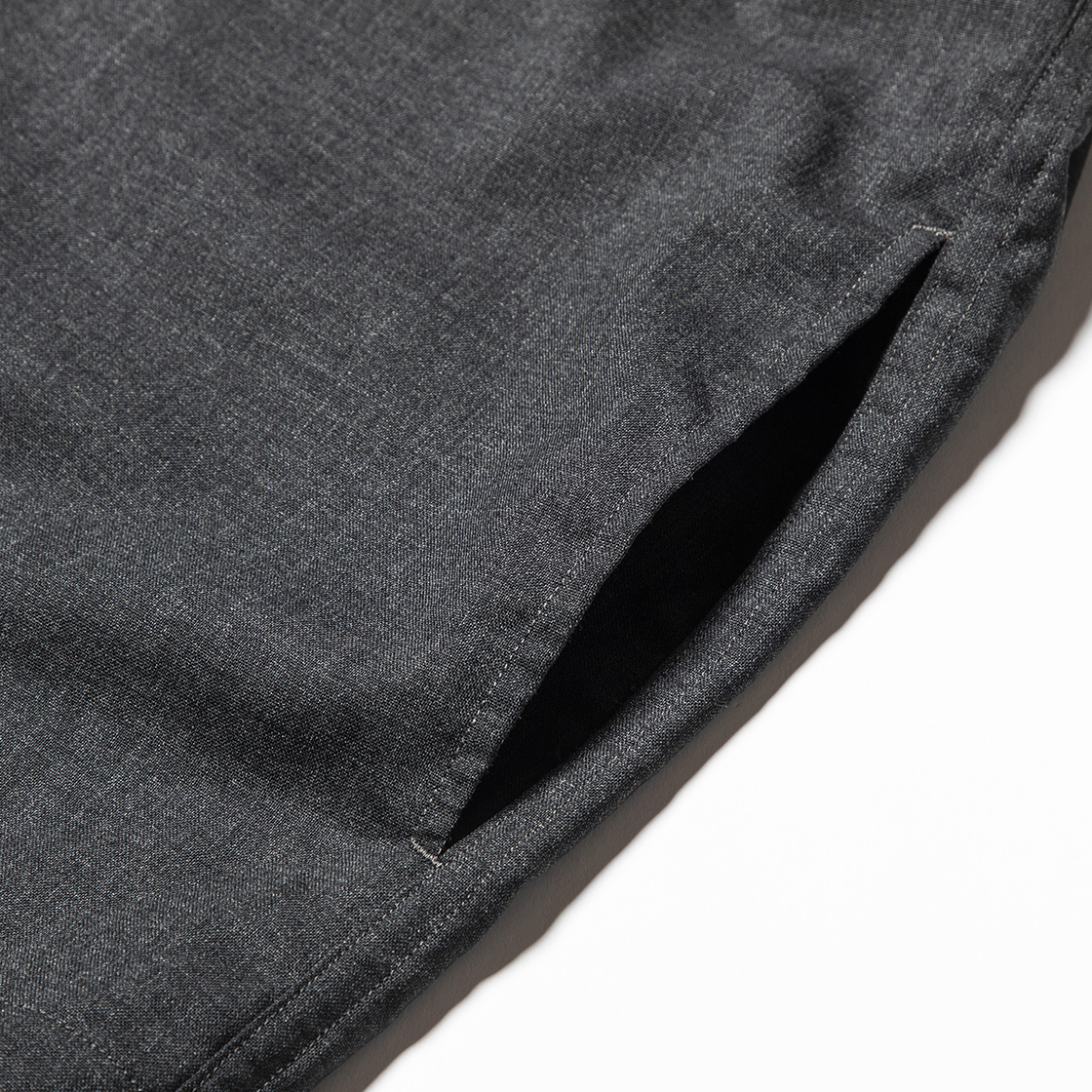 Wool Mao-Collar SH Charcoal