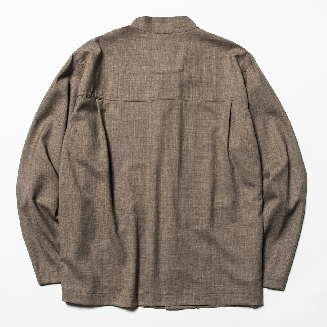 Wool Mao-Collar SH Brown