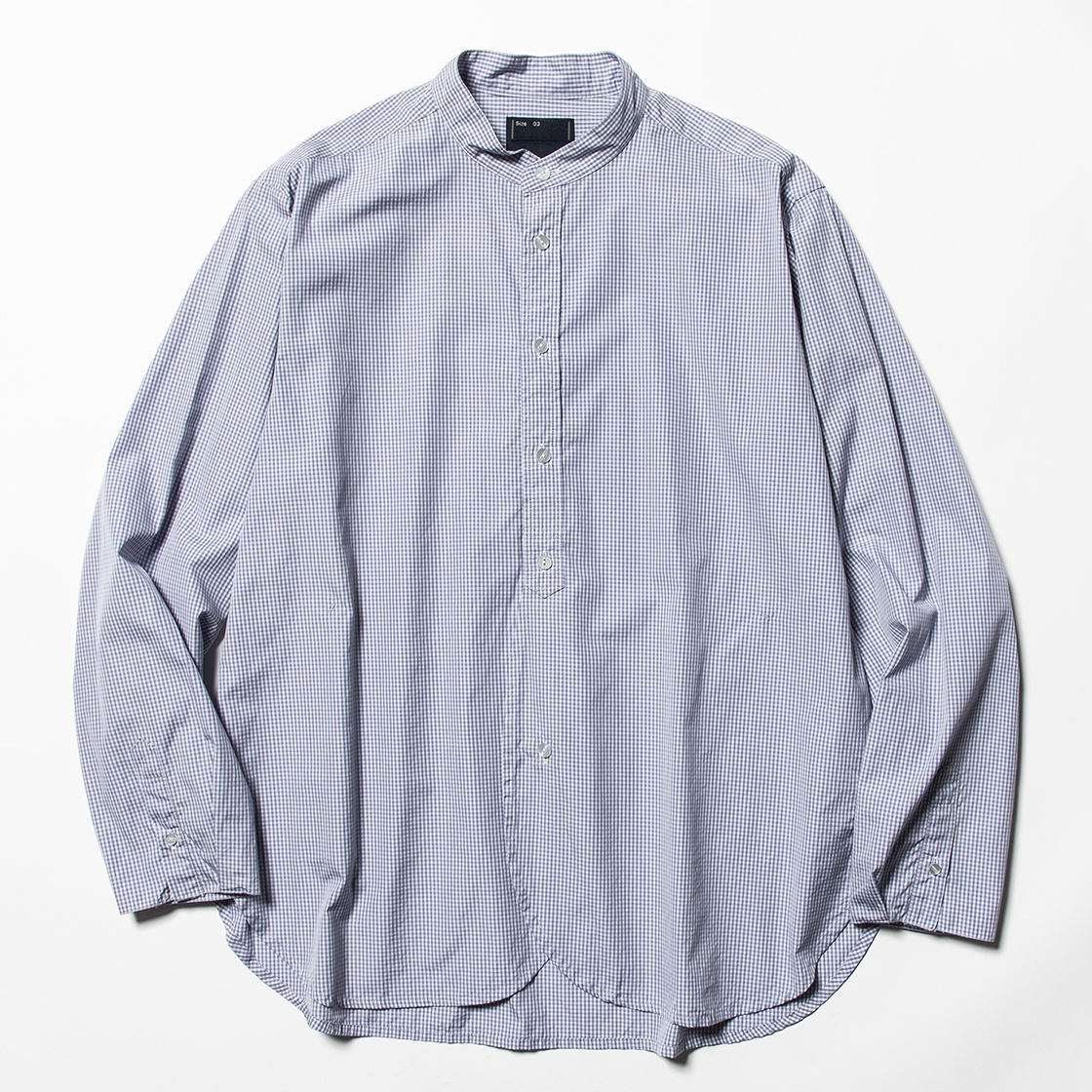Imperial Poplin SH Navy Check