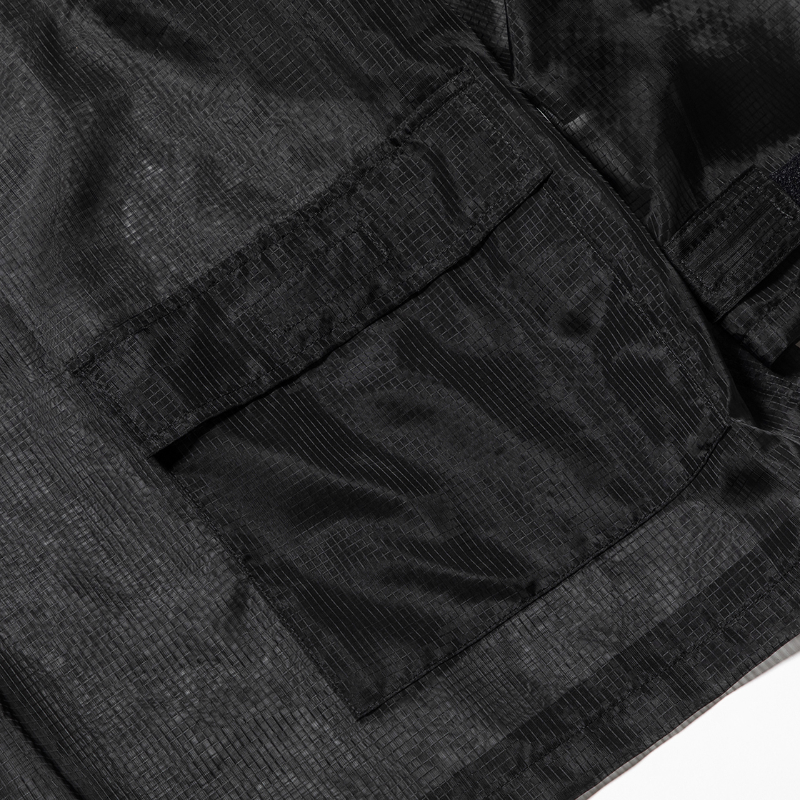 Rip Stop Mesh Pullover Off Black