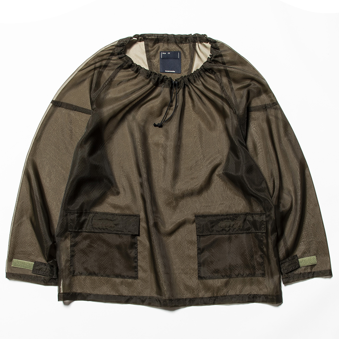 Rip Stop Mesh Pullover Khaki