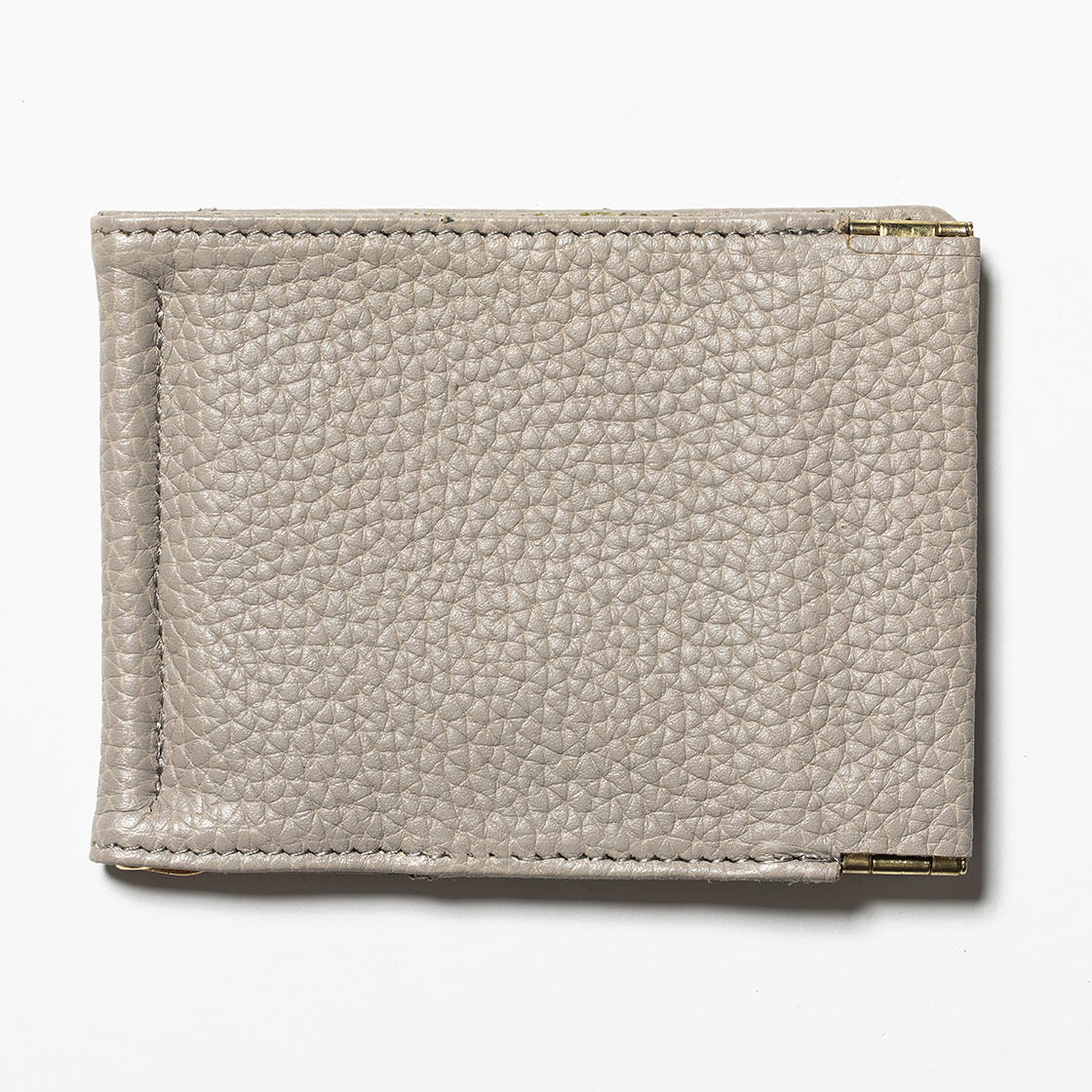 Leather Money Clip Light Grey