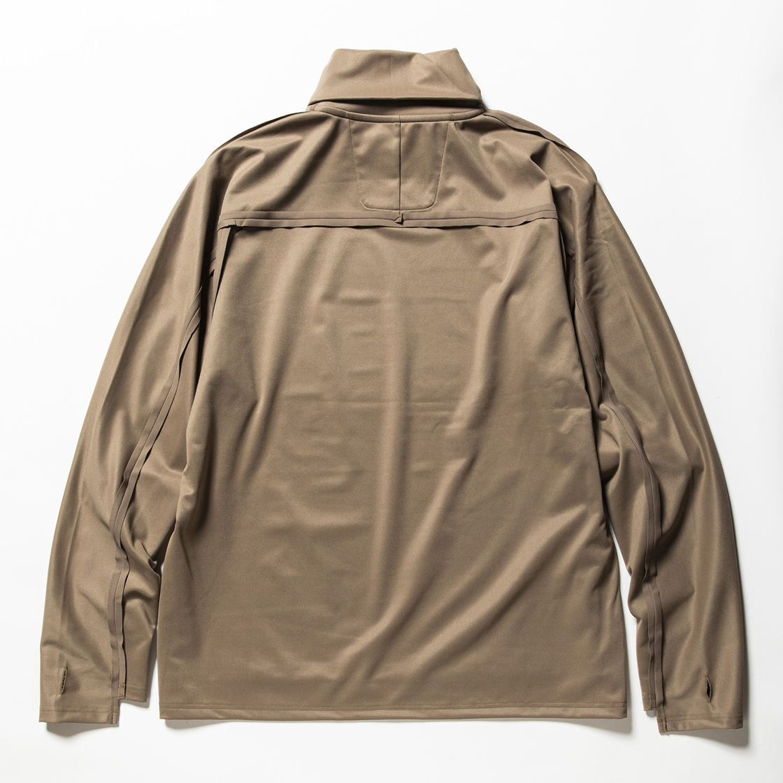 Twill Knit Turtleneck Beige