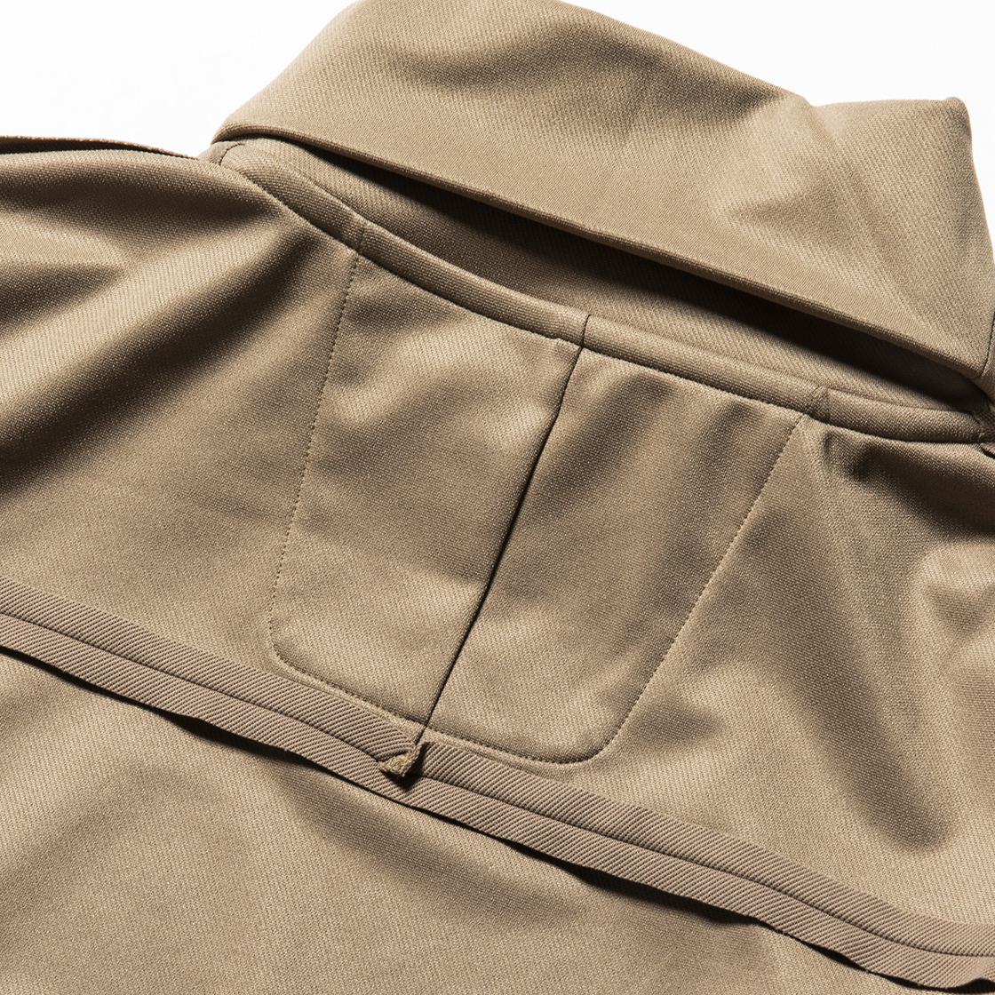 Twill Knit Turtleneck Beige