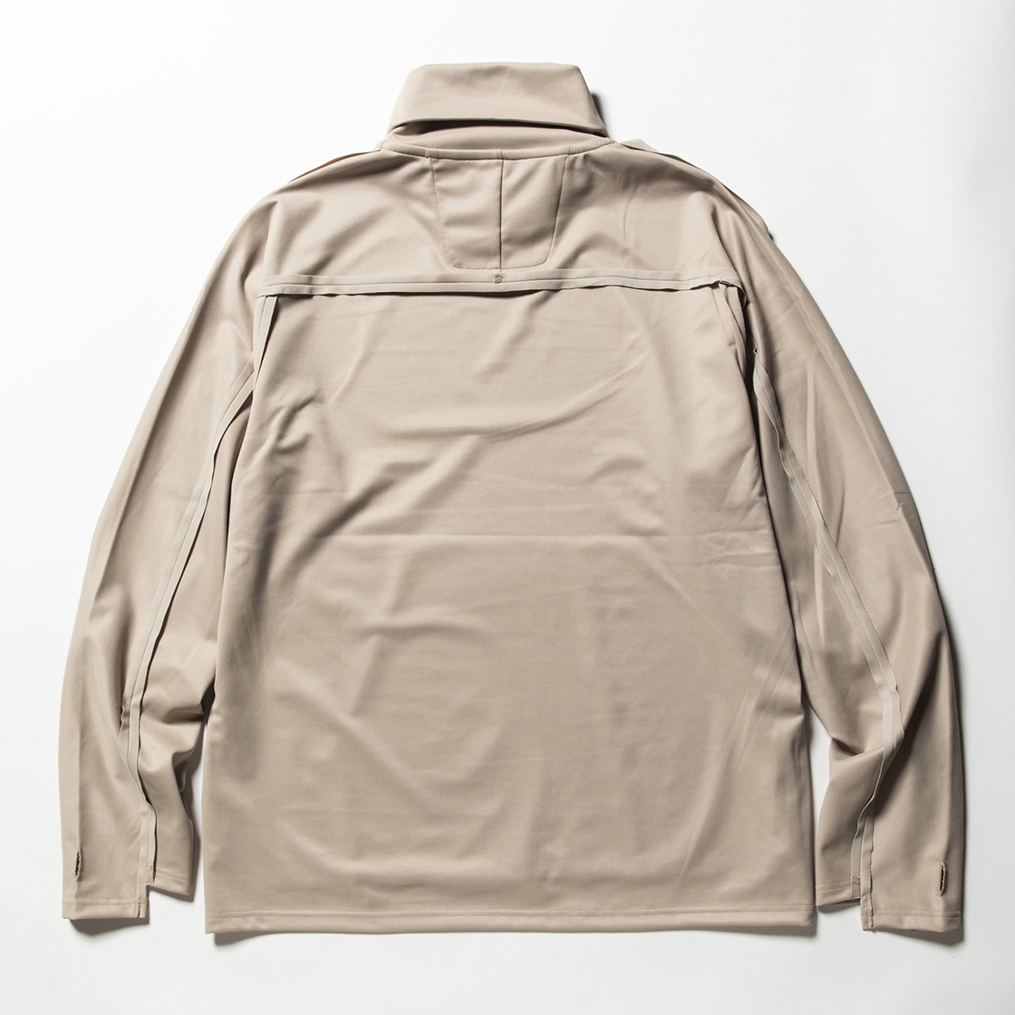 Twill Knit Turtleneck Nude