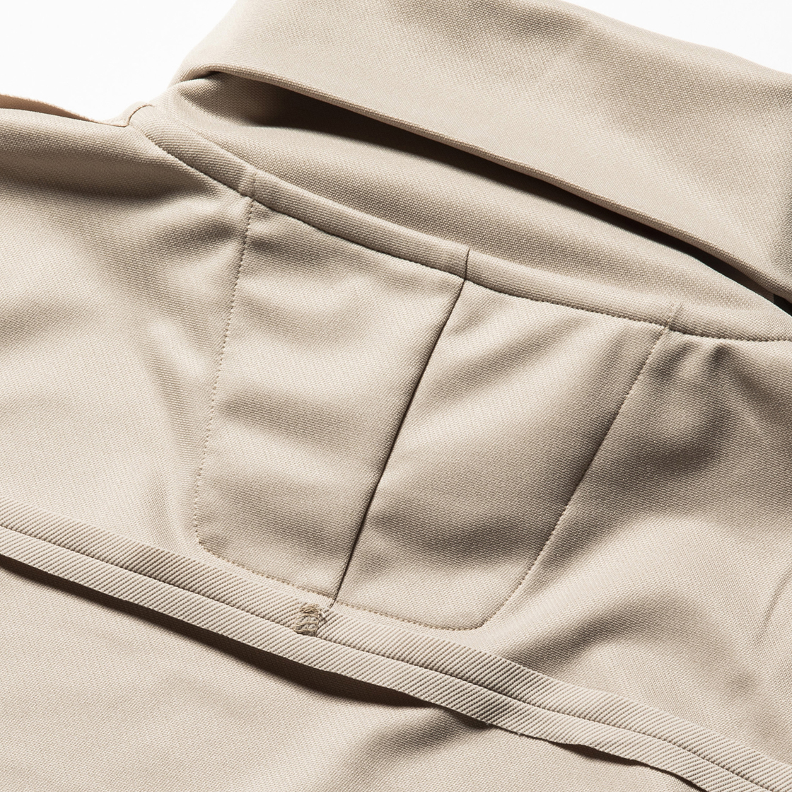 Twill Knit Turtleneck Nude
